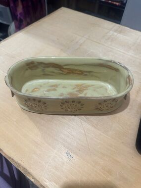 Pale Gold Ceramic Decorative Planter